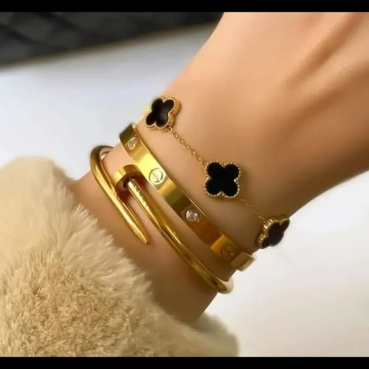 Clover Ӽ Cartíer Dream Stack Bracelets Set