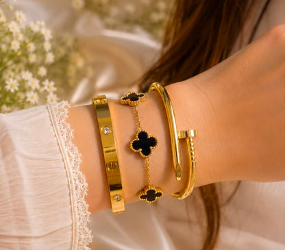 Clover Ӽ Cartíer Dream Stack Bracelets Set